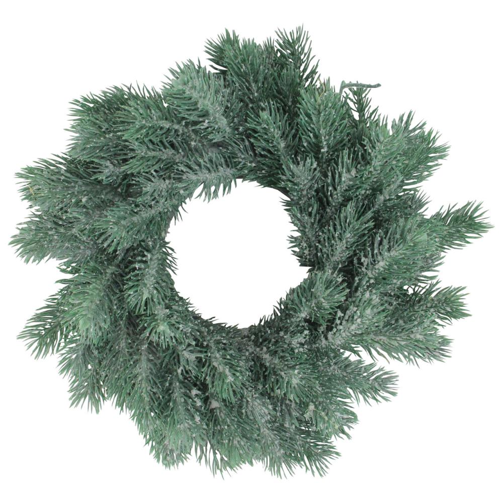 Frosted, Flocked, Iced Wreaths | Traditional Frosted Green Pine Decorative Christmas Wreath – 12-Inch, Unlit Frosted, Flocked, Iced Wreaths Frosted, Flocked, Iced Wreaths