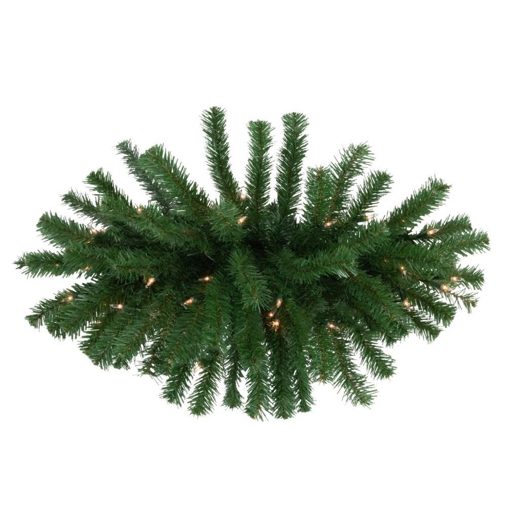 Pre-Lit Swags | 28" Pre-Lit Dorchester Pine Artificial Christmas Swag, Clear Lights Pre-Lit Swags Pre-Lit Swags