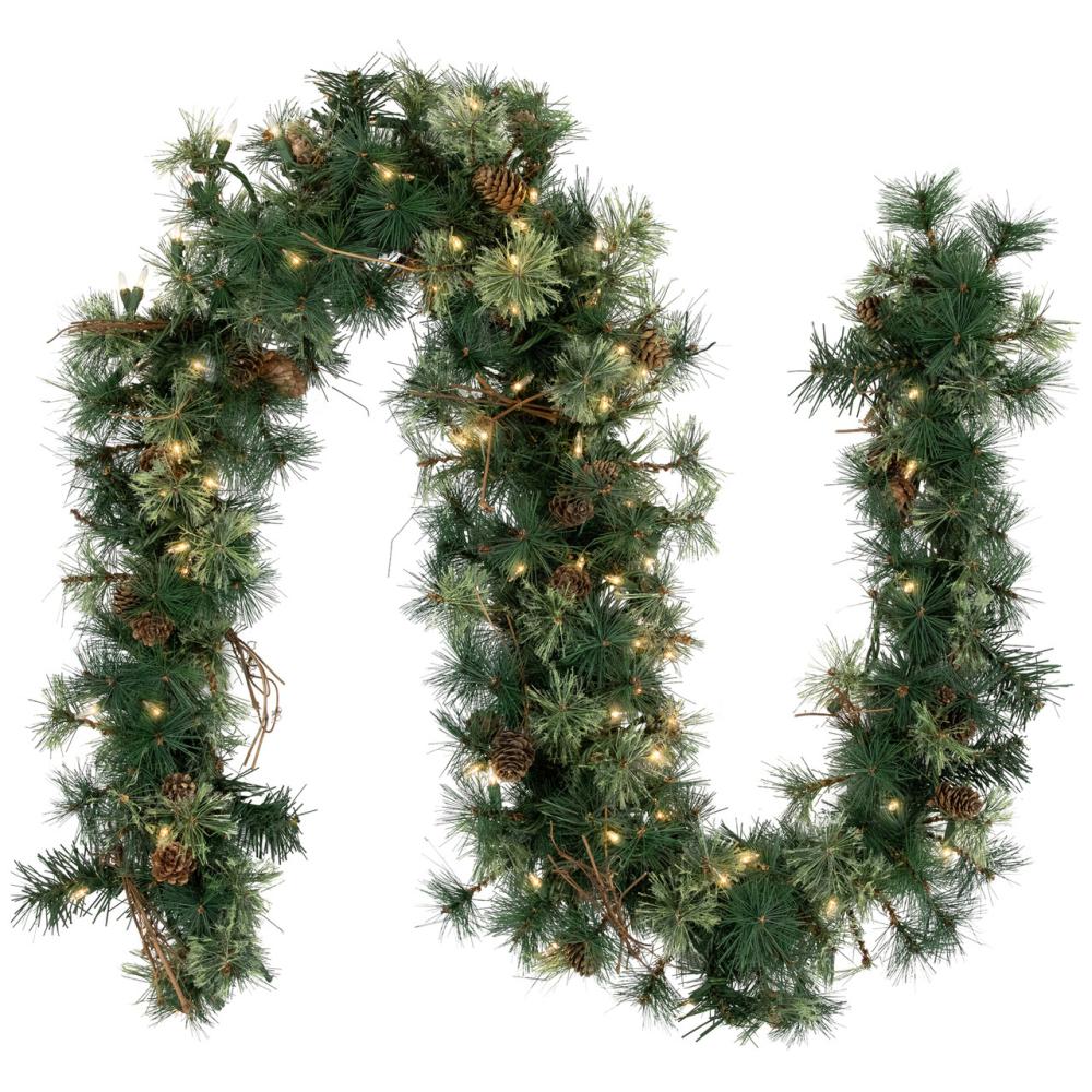 Pre-Lit Swags | 6′ Pre-Lit Country Mixed Pine Artificial Christmas Swag – Clear Lights Pre-Lit Swags Pre-Lit Swags