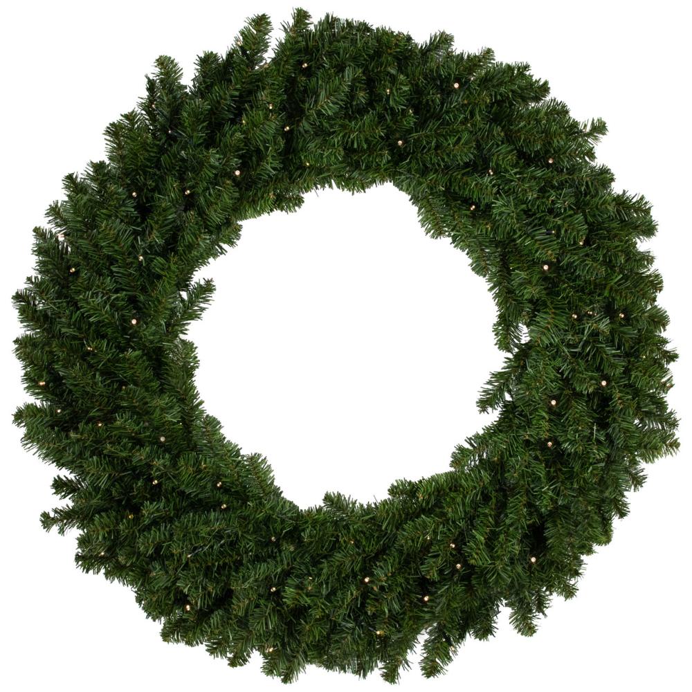 Pre-Lit Wreaths | Pre-Lit Battery Operated Canadian Pine Christmas Double Wreath – 36" – Clear LED Lights Pre-Lit Wreaths Pre-Lit Wreaths