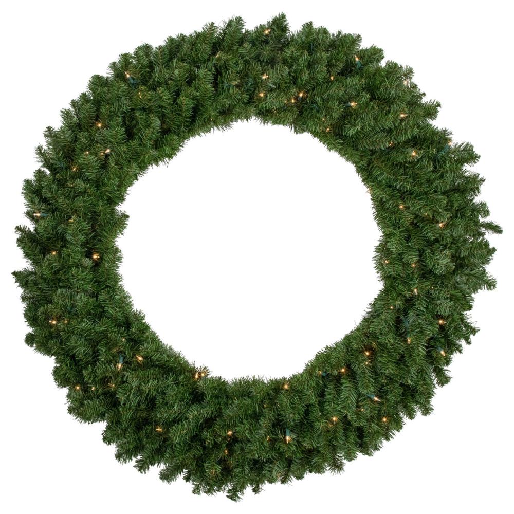 Pre-Lit Wreaths | Pre-Lit Canadian Pine Artificial Christmas Wreath – 48-Inch, Clear Lights Pre-Lit Wreaths Pre-Lit Wreaths