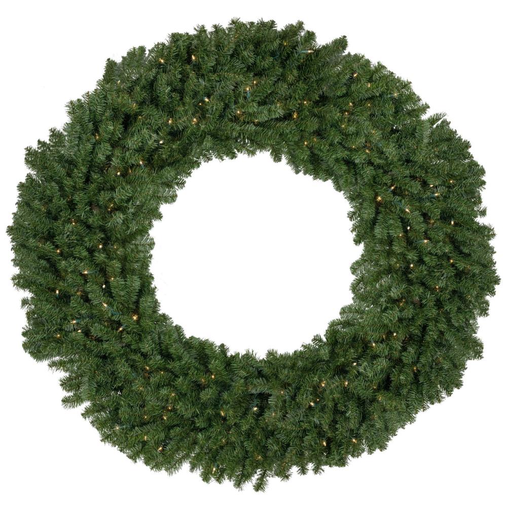 Pre-Lit Wreaths | Pre-Lit Commercial Canadian Pine Artificial Christmas Wreath – 7′ – Clear Lights Pre-Lit Wreaths Pre-Lit Wreaths