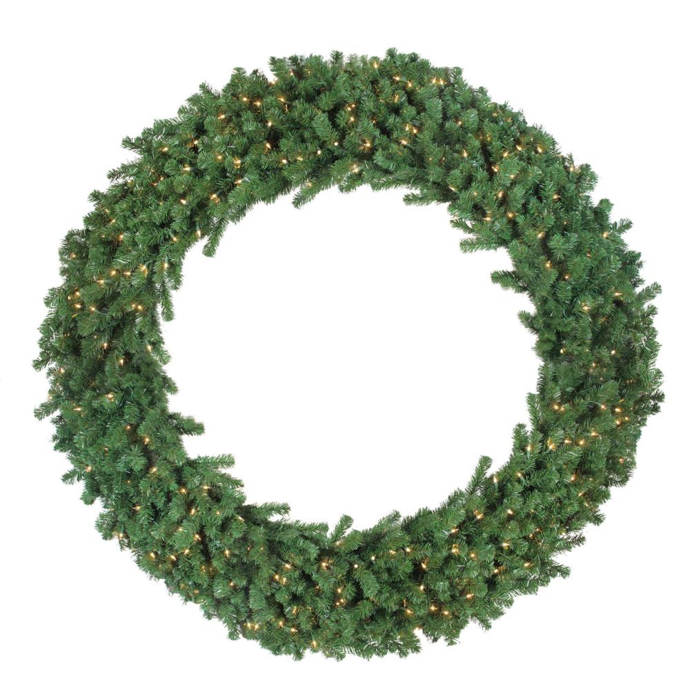 Pre-Lit Wreaths | Pre-Lit Deluxe Windsor Pine Artificial Christmas Wreath – 60-Inch, Clear Lights Pre-Lit Wreaths Pre-Lit Wreaths