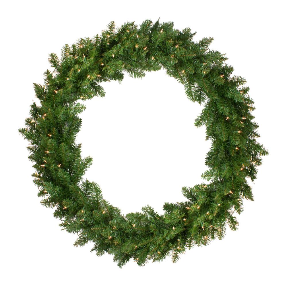 Pre-Lit Wreaths | Pre-Lit Eastern Pine Artificial Christmas Wreath – 48-Inch, Clear Lights Pre-Lit Wreaths Pre-Lit Wreaths