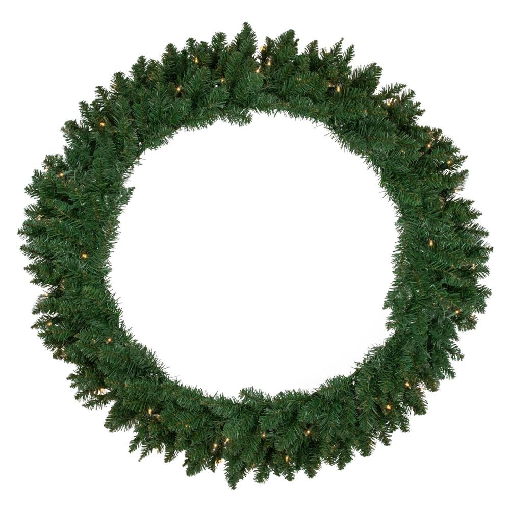 Pre-Lit Wreaths | Pre-Lit Everett Pine Artificial Christmas Wreath, 48-Inch, Clear Lights Pre-Lit Wreaths Pre-Lit Wreaths