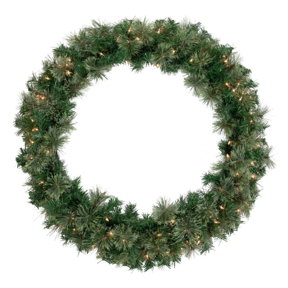 Pre-Lit Wreaths | Pre-Lit Oregon Cashmere Pine Artificial Christmas Wreath, 36-Inch, Clear Lights Pre-Lit Wreaths Pre-Lit Wreaths