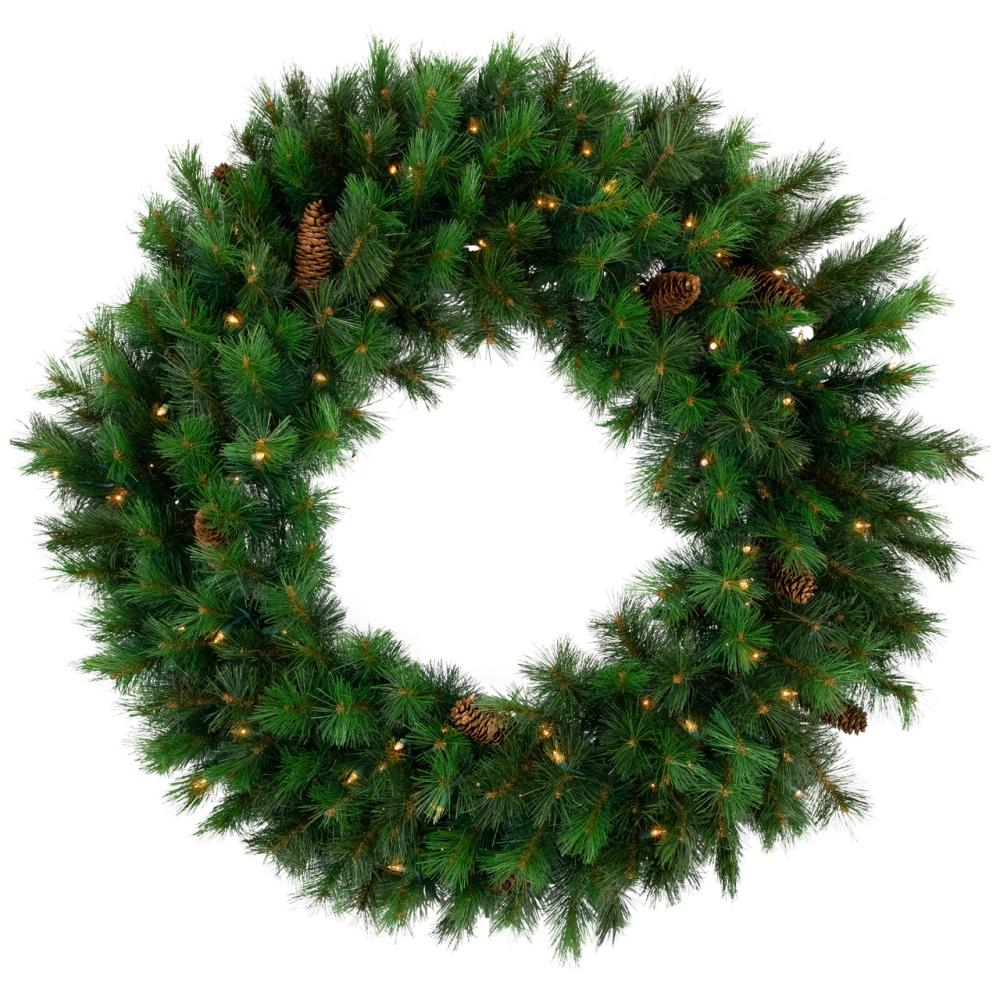 Pre-Lit Wreaths | Pre-Lit Royal Oregon Pine Artificial Christmas Wreath, 24-Inch Clear Lights Pre-Lit Wreaths Pre-Lit Wreaths