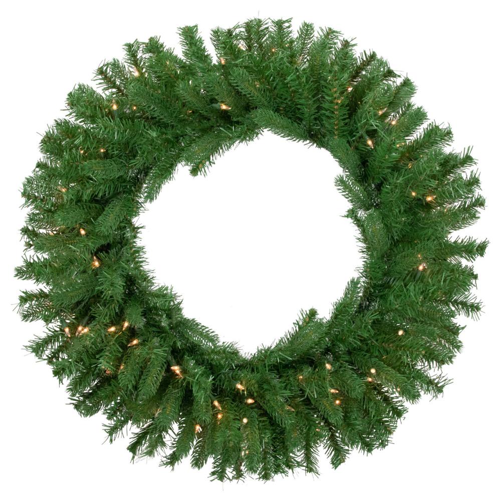 Pre-Lit Wreaths | Pre-Lit Sierra Noble Fir Artificial Christmas Wreath, 30-Inch, Clear Lights Pre-Lit Wreaths Pre-Lit Wreaths