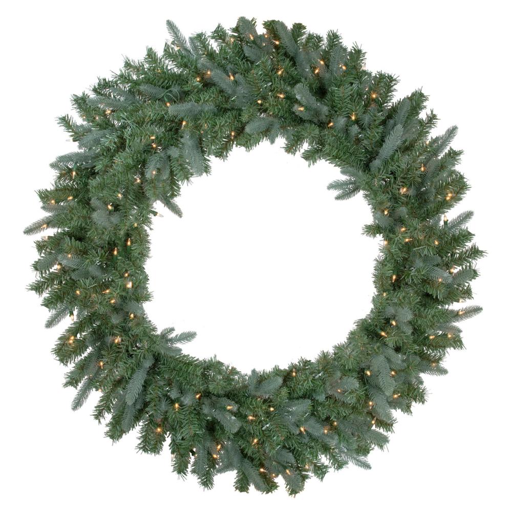 Pre-Lit Wreaths | Real Touch™ Pre-Lit Granville Fraser Fir Artificial Christmas Wreath – 48" – Clear Lights Pre-Lit Wreaths Pre-Lit Wreaths