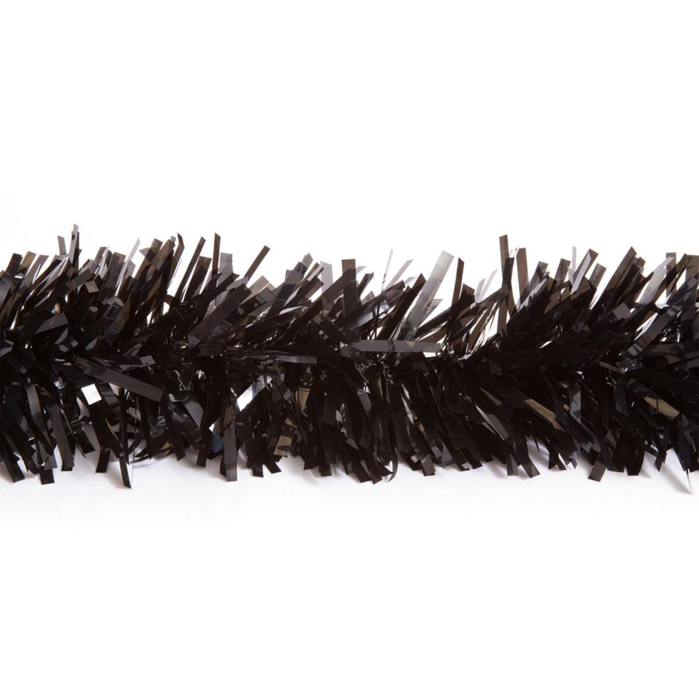 Specialty Garland | 25′ Black Metallic Twist Novelty Christmas Garland Garland Specialty Garland