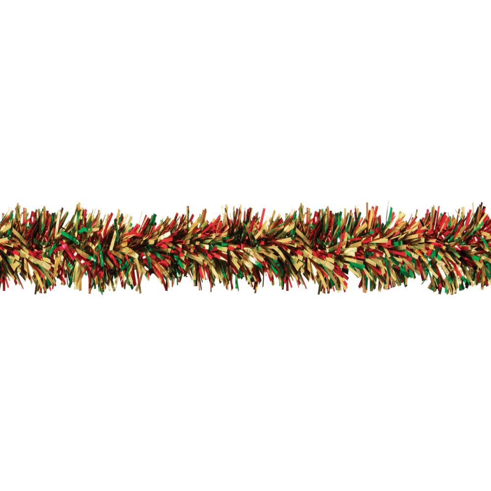 Specialty Garland | 25′ Holidazzle Red and Green Metallic Twist Novelty Christmas Garland Garland Specialty Garland