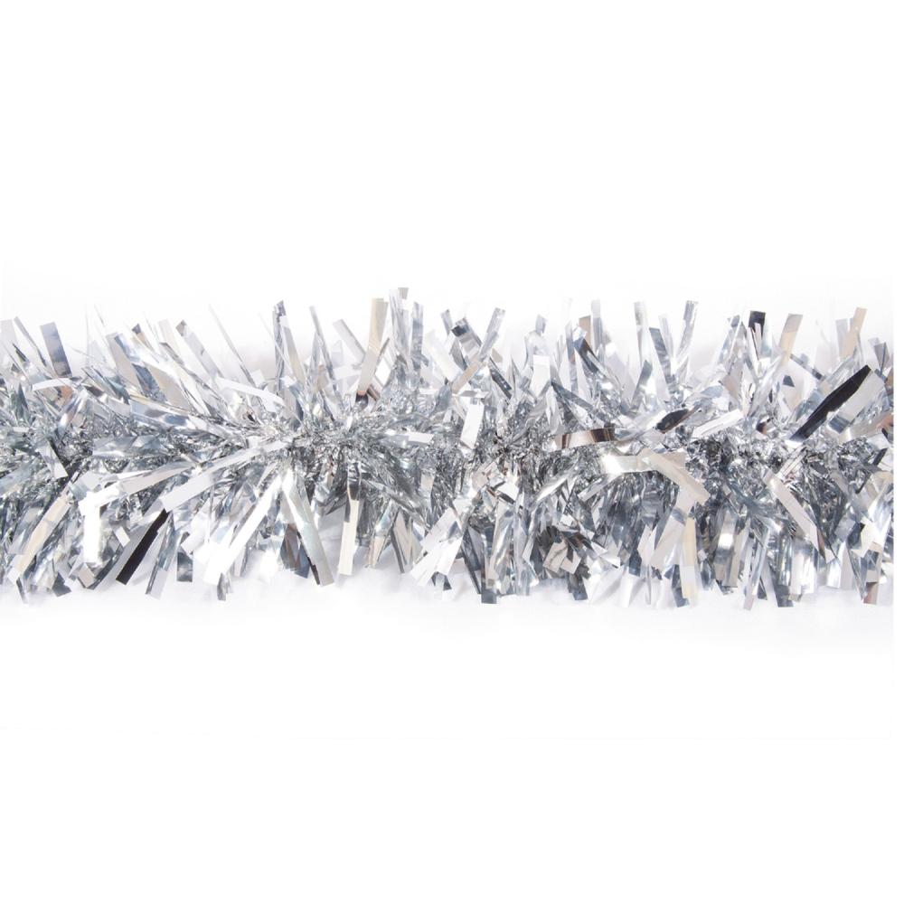 Specialty Garland | 25′ Silver Metallic Twist Novelty Christmas Garland Garland Specialty Garland