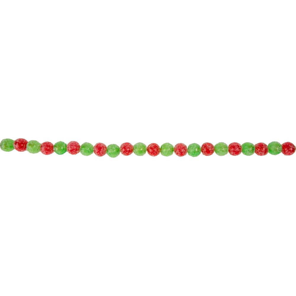 Specialty Garland | 6′ Red and Green Glittered Candy Drop Christmas Garland,Unlit Garland Specialty Garland