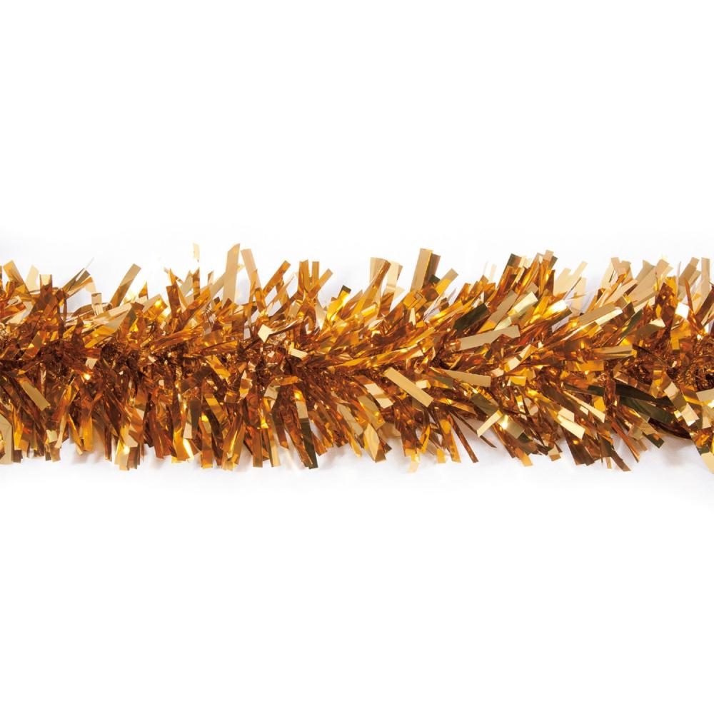 Specialty Garland | Commercial Metallic Twist Christmas Tinsel Garland – 25′ – Copper Hue Garland Specialty Garland