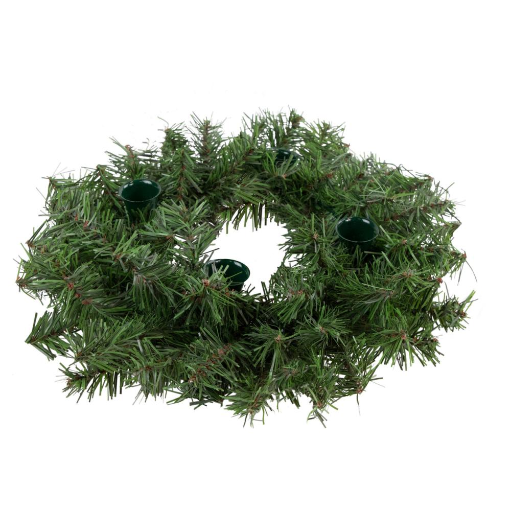 Specialty Wreaths | 12" Two-Tone Pine Artificial Christmas Advent Candle Wreath Specialty Wreaths Specialty Wreaths