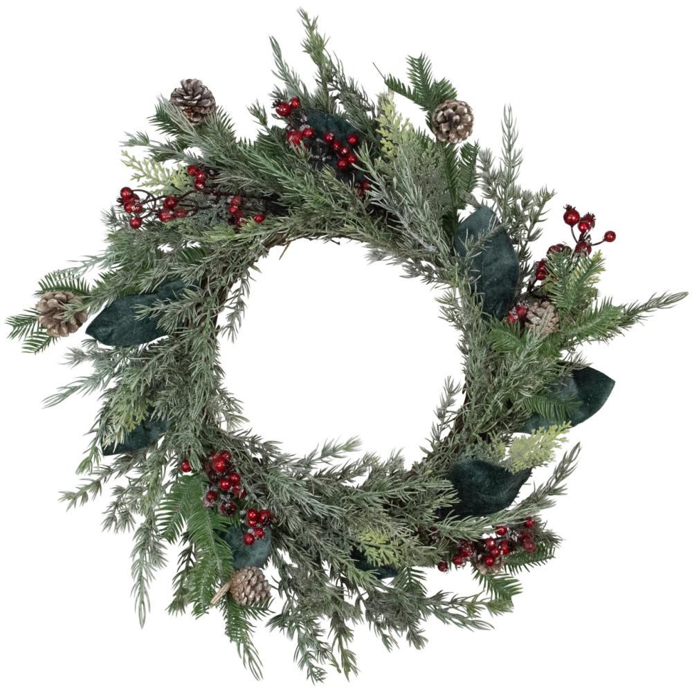 Specialty Wreaths | Mixed Foliage and Iced Berries Artificial Christmas Wreath, 26-Inch, Unlit Specialty Wreaths Specialty Wreaths