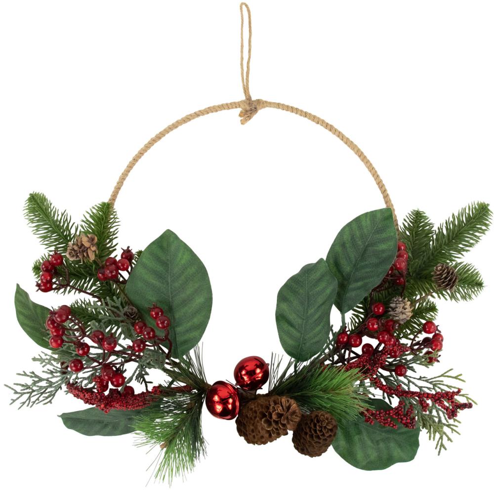 Specialty Wreaths | Red and Green Foliage, Pinecones and Berries Artificial Christmas, 17-Inch, Unlit Specialty Wreaths Specialty Wreaths