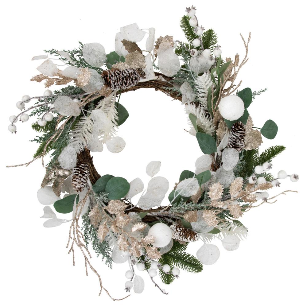 Specialty Wreaths | Sage Green and White Artificial Christmas Wreath, 24-Inch, Unlit Specialty Wreaths Specialty Wreaths