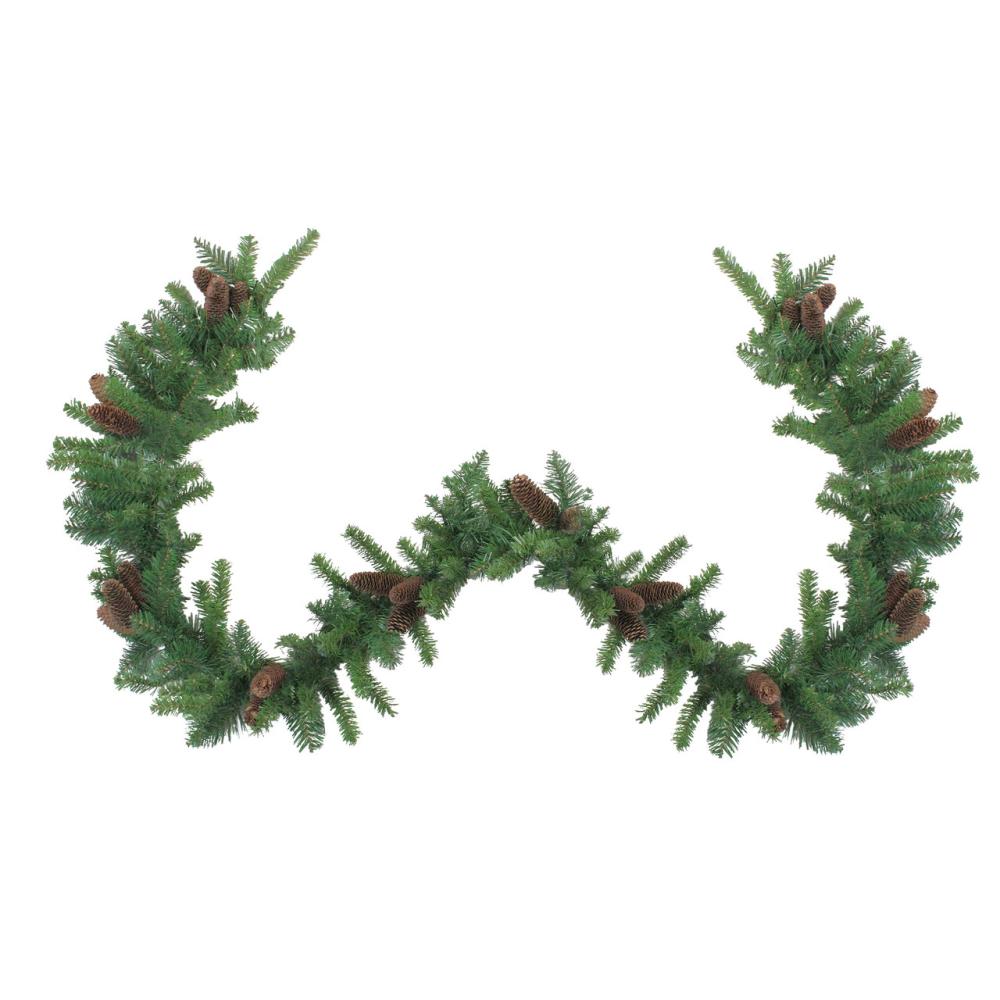 Traditional Pine Garland | 9′ x 10" Dakota Red Pine Artificial Christmas Garland – Unlit Garland Traditional Pine Garland