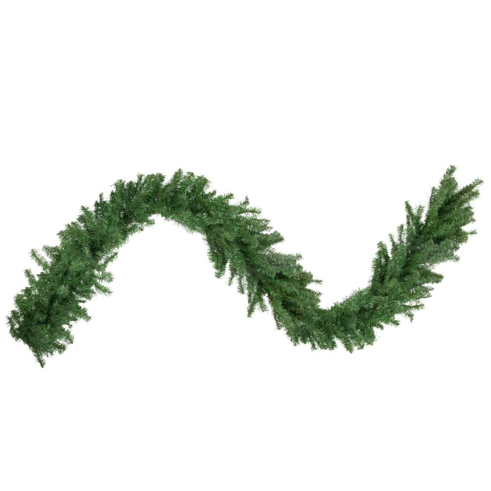 Traditional Pine Garland | Canadian Pine Artificial Christmas Garland – 9′ x 14" – Unlit Garland Traditional Pine Garland