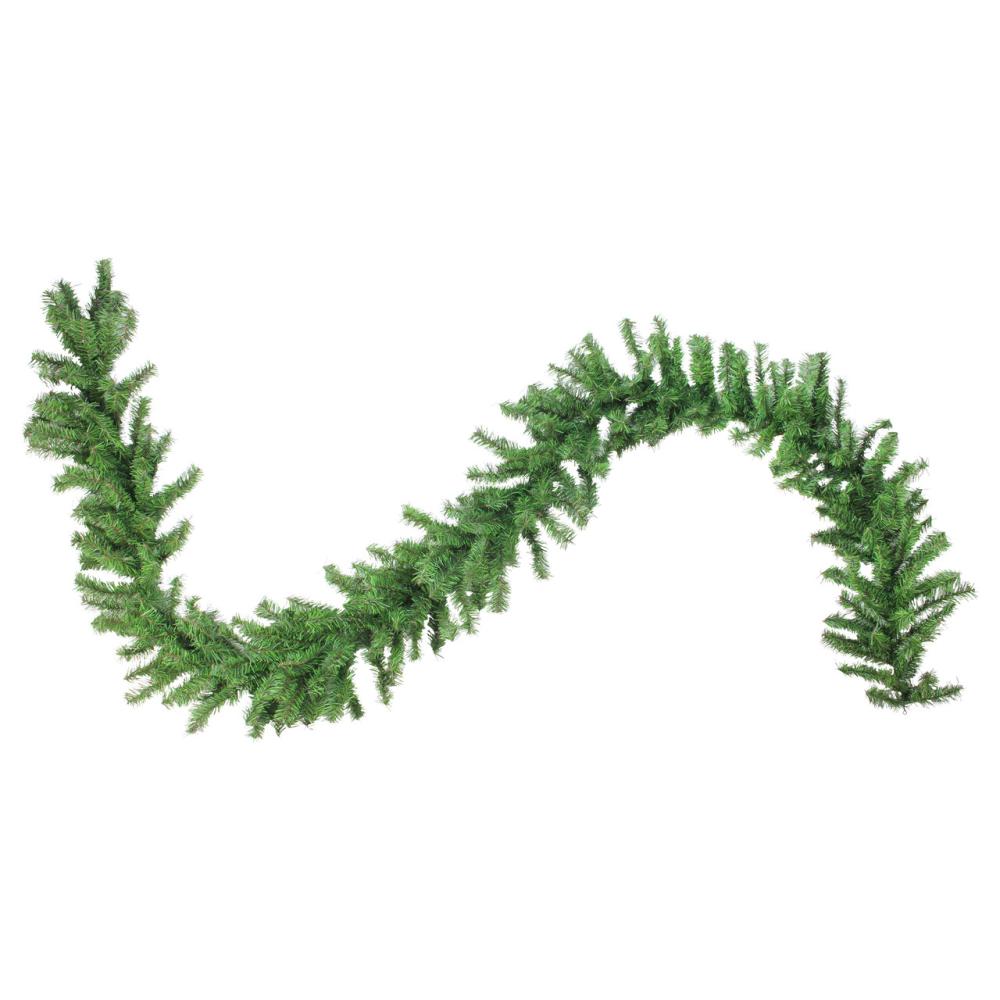 Traditional Pine Garland | Canadian Pine Commercial Length Artificial Christmas Garland – 100′ x 12" – Unlit Garland Traditional Pine Garland