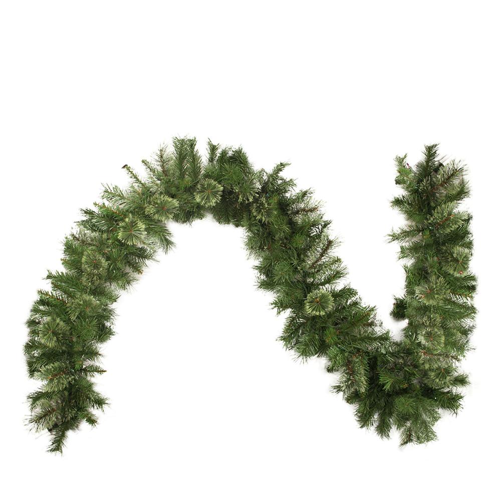 Traditional Pine Garland | Real Touch™️ Cashmere Mixed Pine Commercial Artificial Christmas Garland – 50′ x 14" – Unlit Garland Traditional Pine Garland