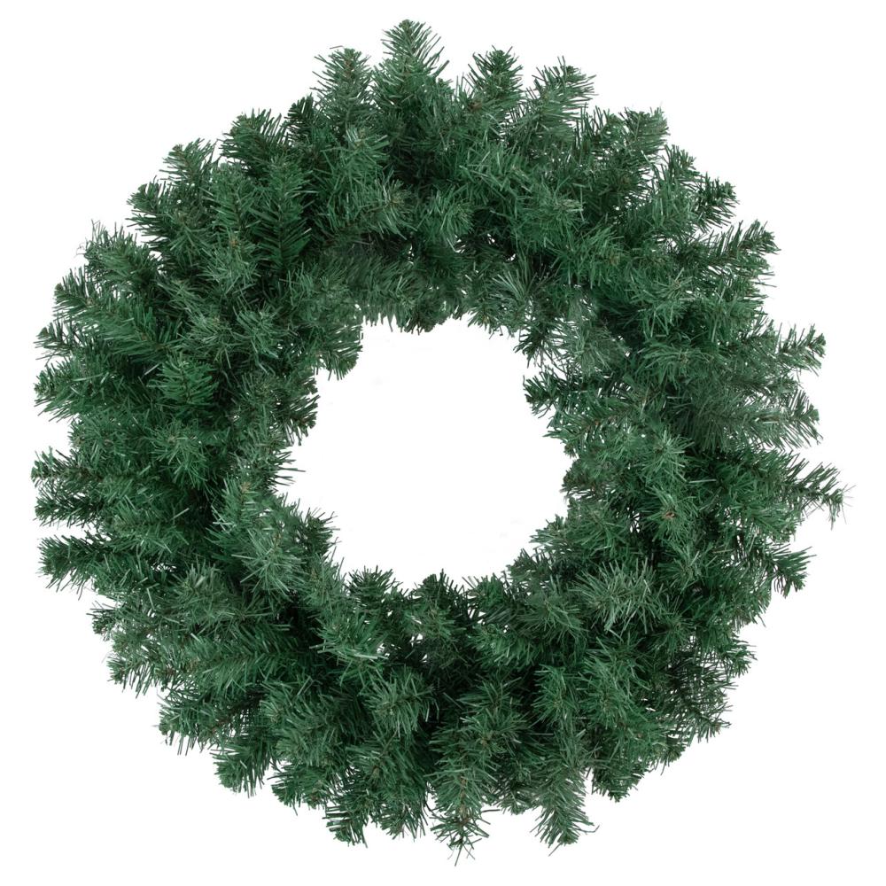 Traditional Pine Wreaths | 24" Medium Pine Artificial Christmas Wreath, Unlit Traditional Pine Wreaths Traditional Pine Wreaths