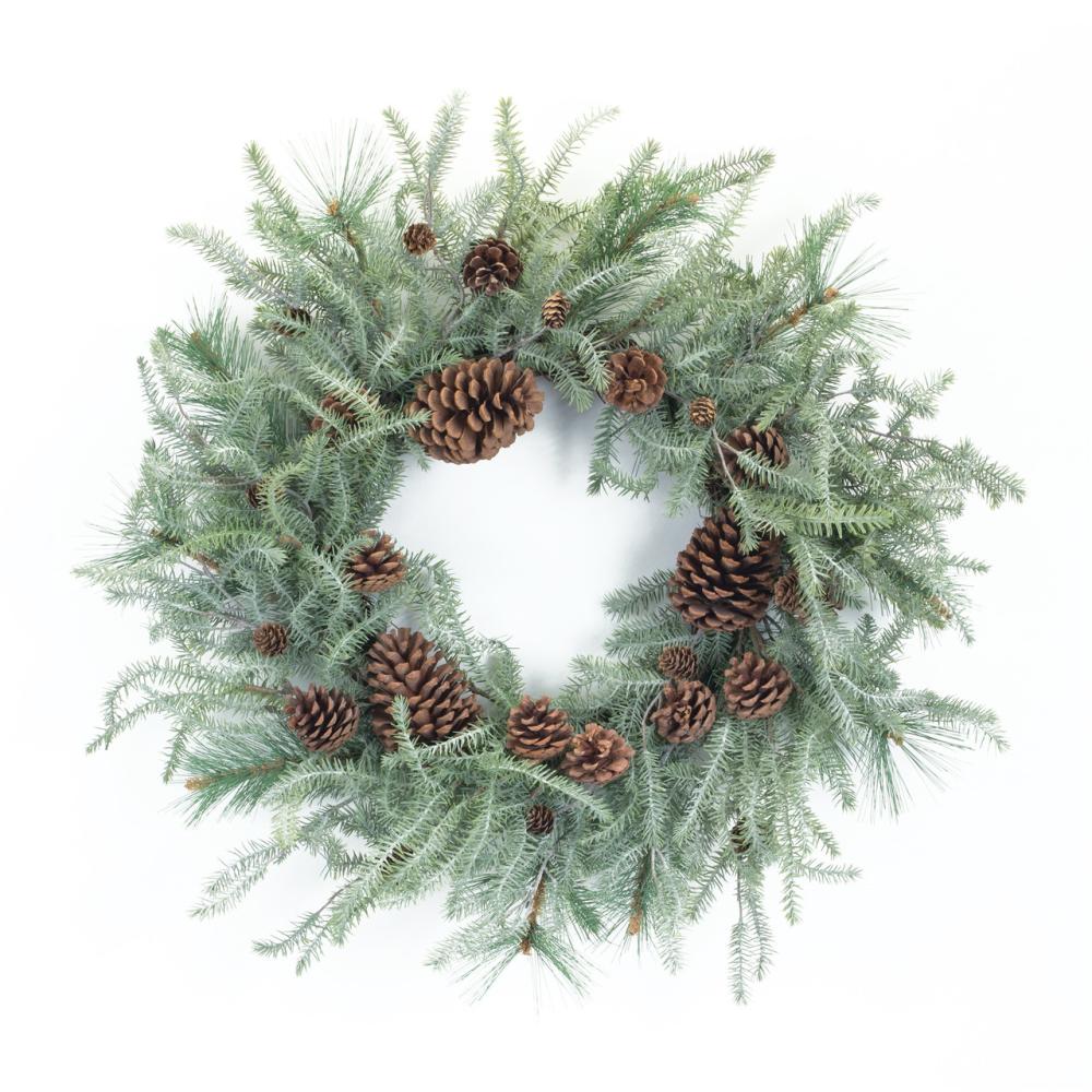 Traditional Pine Wreaths | Mixed Pine and Cone Artificial Christmas Wreath, 29.5-Inch, Unlit Traditional Pine Wreaths Traditional Pine Wreaths