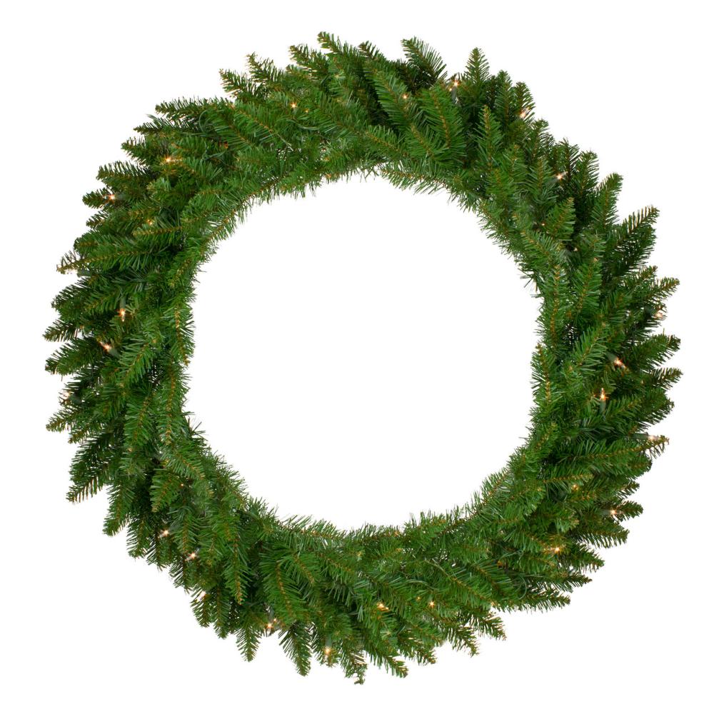 Traditional Pine Wreaths | Pre-Lit Eastern Pine Artificial Christmas Wreath, 36-Inch, Clear Lights Pre-Lit Wreaths Pre-Lit Wreaths