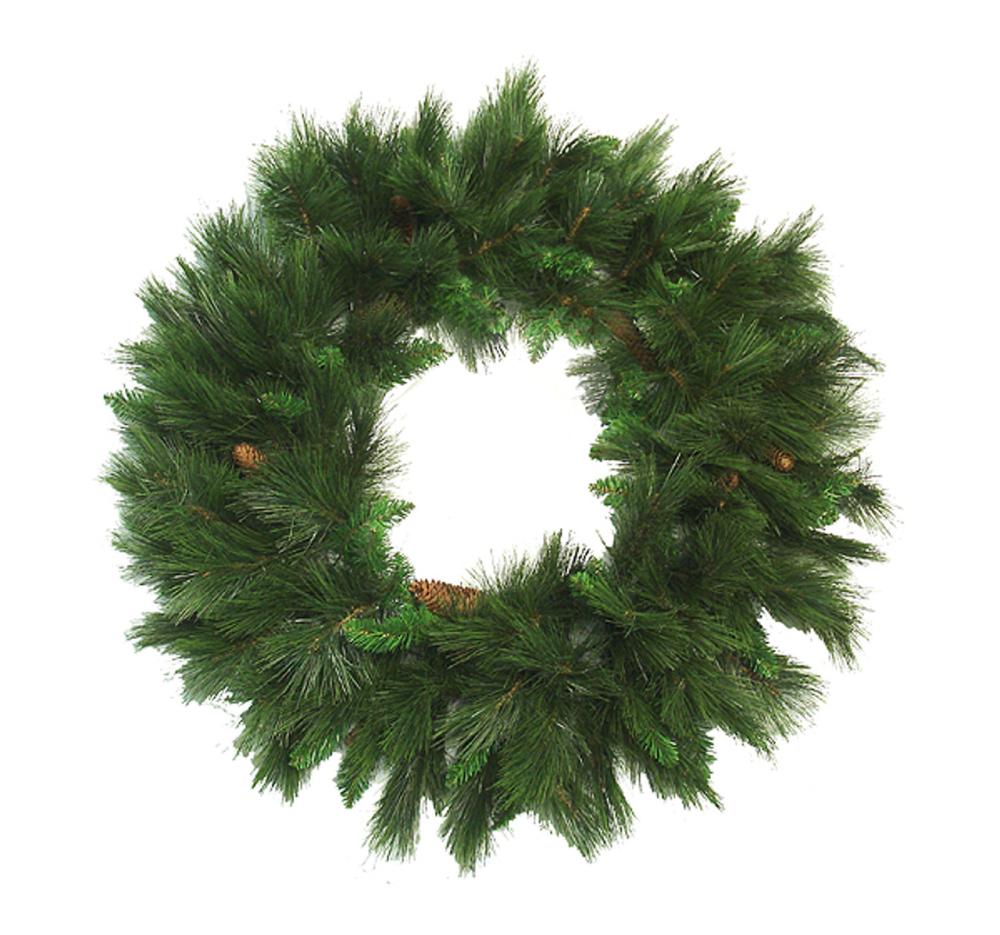 Traditional Pine Wreaths | White Valley Mixed Pine Artificial Christmas Wreath, 48-Inch, Unlit Traditional Pine Wreaths Traditional Pine Wreaths