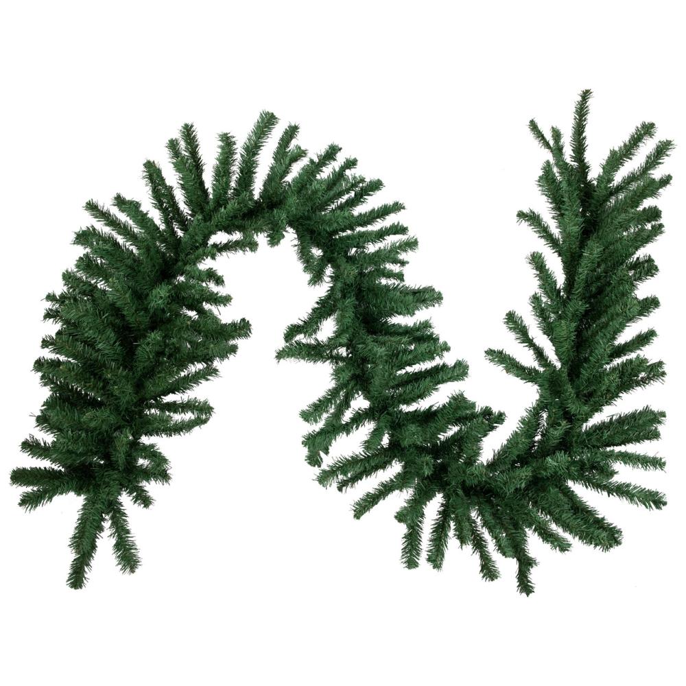 Unlit Garland | 27′ x 20" Green Artificial Pine Christmas Garland, Unlit Garland Unlit Garland