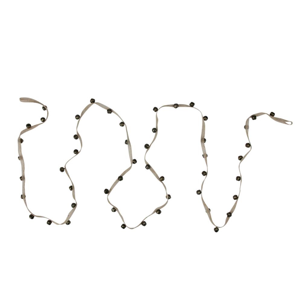 Unlit Garland | 6.5" Brown Traditional Bell Artificial Christmas Garland – Unlit Garland Unlit Garland