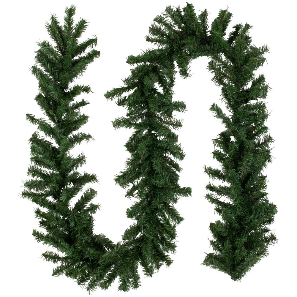 Unlit Garland | 9′ x 10" Canadian Pine Artificial Christmas Garland, Unlit Garland Traditional Pine Garland