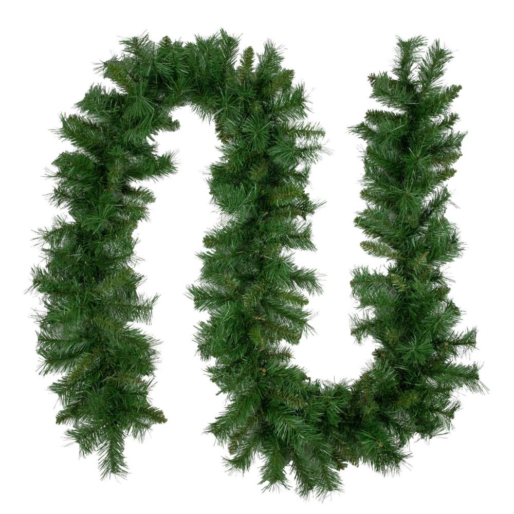 Unlit Garland | 9′ x 10" Chatham Pine Artificial Christmas Garland, Unlit Garland Traditional Pine Garland