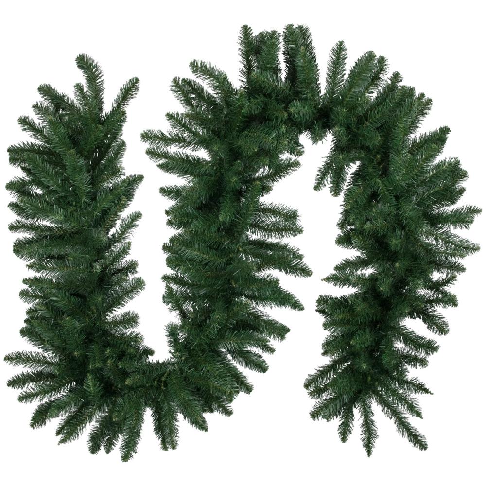 Unlit Garland | 9′ x 16" Buffalo Fir Artificial Christmas Garland – Unlit Garland Traditional Pine Garland