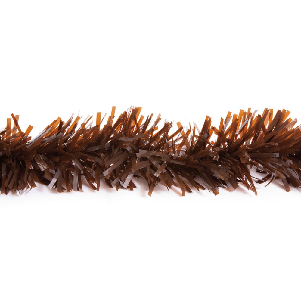 Unlit Garland | Commercial Tinsel Twist Christmas Garland – 25′ – Brown Garland Specialty Garland