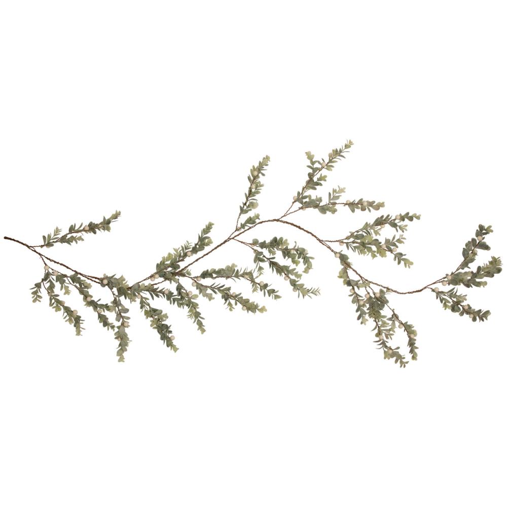 Unlit Garland | Real Touch™️ Berry and Eucalyptus Christmas Garland – 5′ x 8" – Unlit Garland Unlit Garland