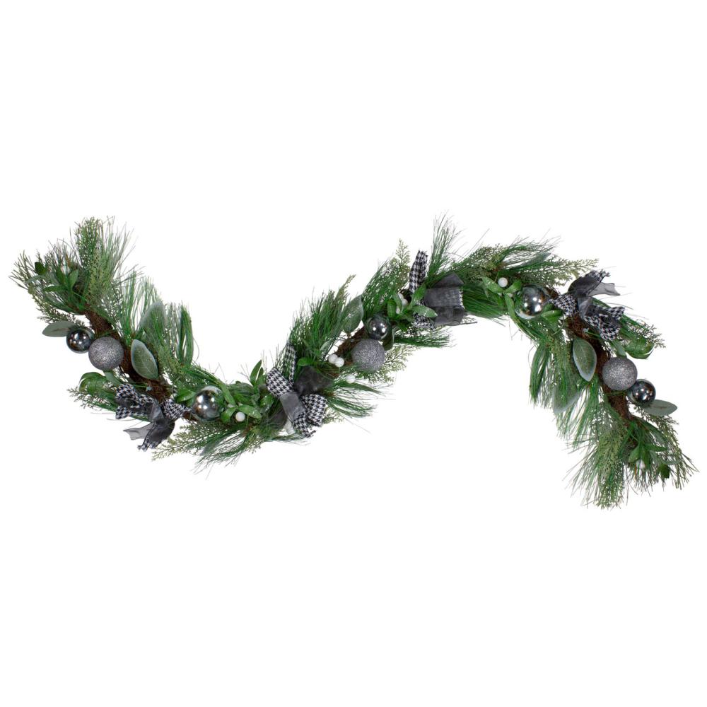 Unlit Garland | Real Touch™️ Winter Foliage and Berries Artificial Christmas Garland – 6′ x 12" – Unlit Garland Specialty Garland