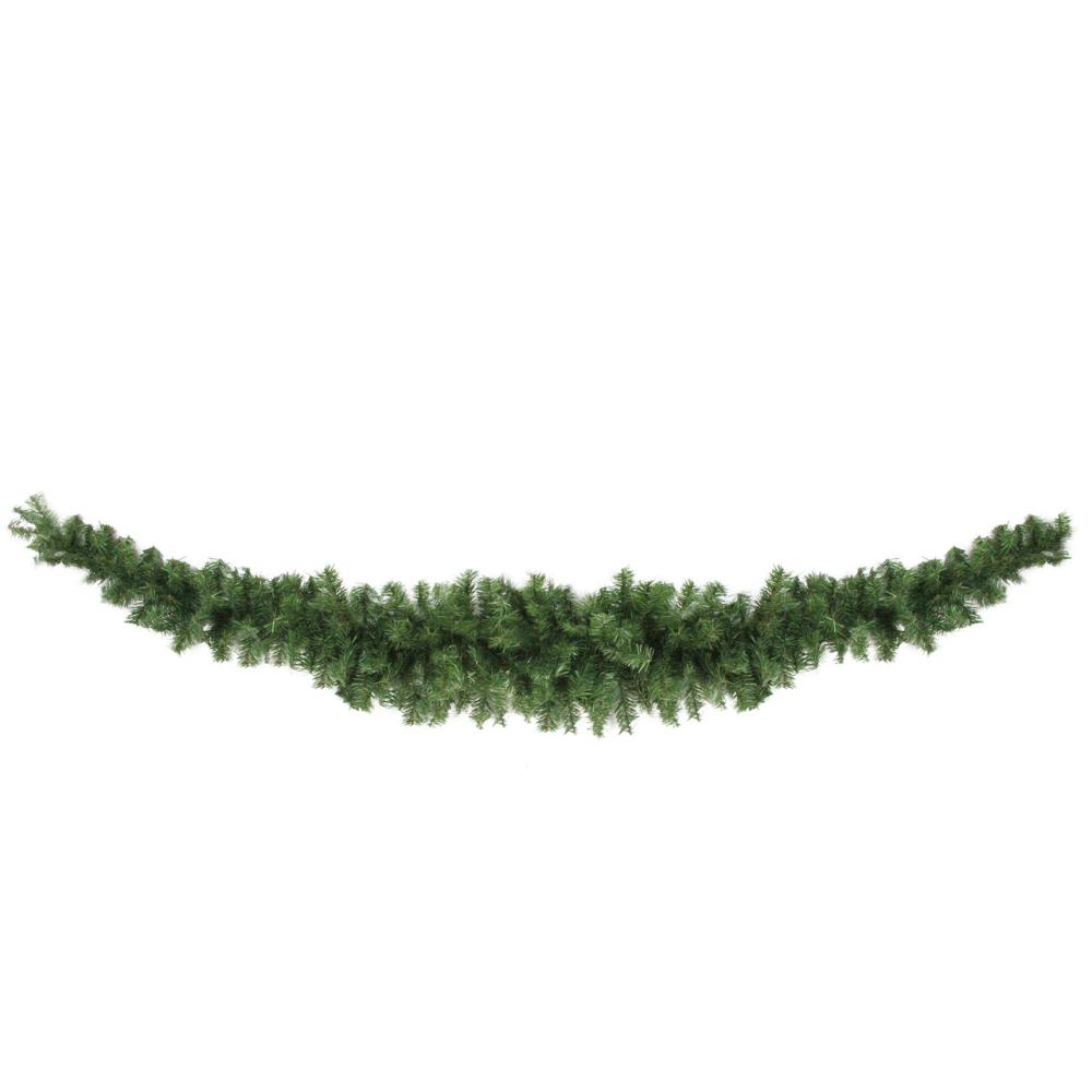 Unlit Swags | 7′ Green Canadian Pine Artificial Christmas Swag – Unlit Swags & Teardrops Unlit Swags