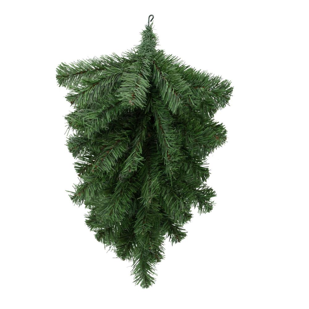 Unlit Teardrops | 22" Colorado Spruce Artificial Christmas Teardrop Swag, Unlit Swags & Teardrops Unlit Teardrops