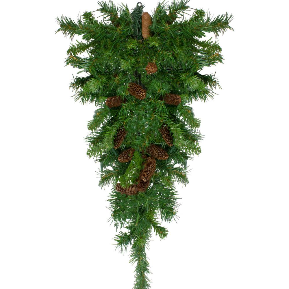 Unlit Teardrops | 34" Dakota Red Pine Artificial Christmas Swag with Pine Cones – Unlit Swags & Teardrops Unlit Teardrops