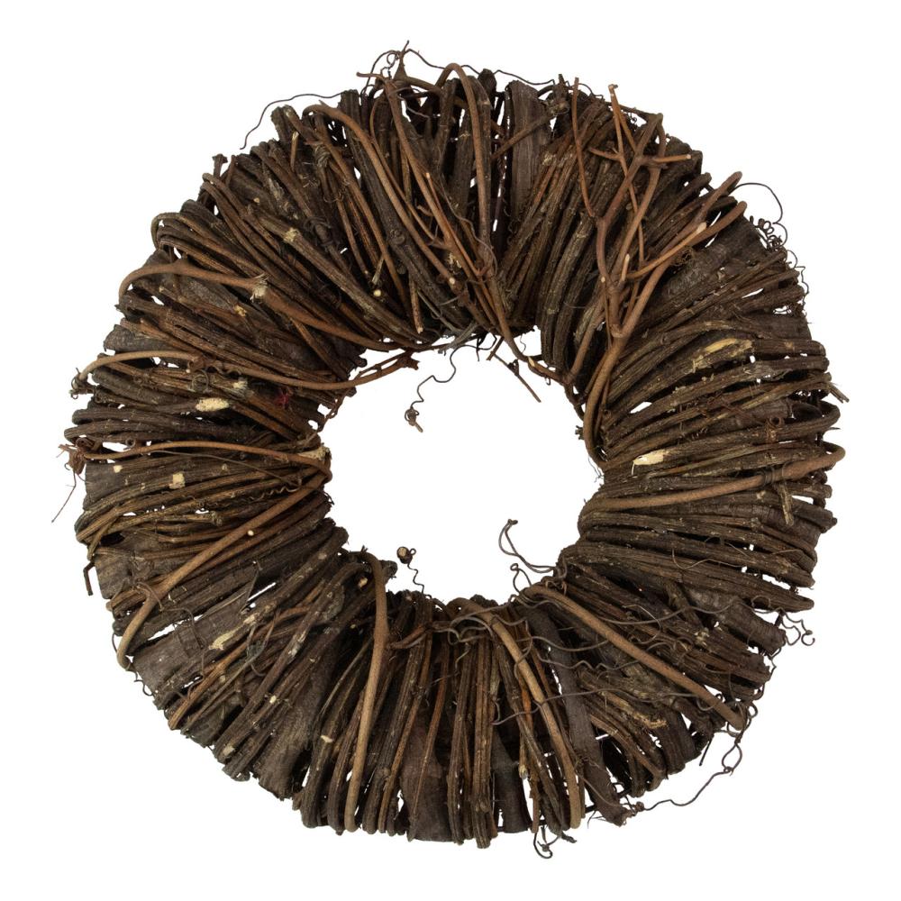 Unlit Wreaths | 12" Brown Rustic Twig and Tree Bark Artificial Spring Wreath Unlit Wreaths Unlit Wreaths