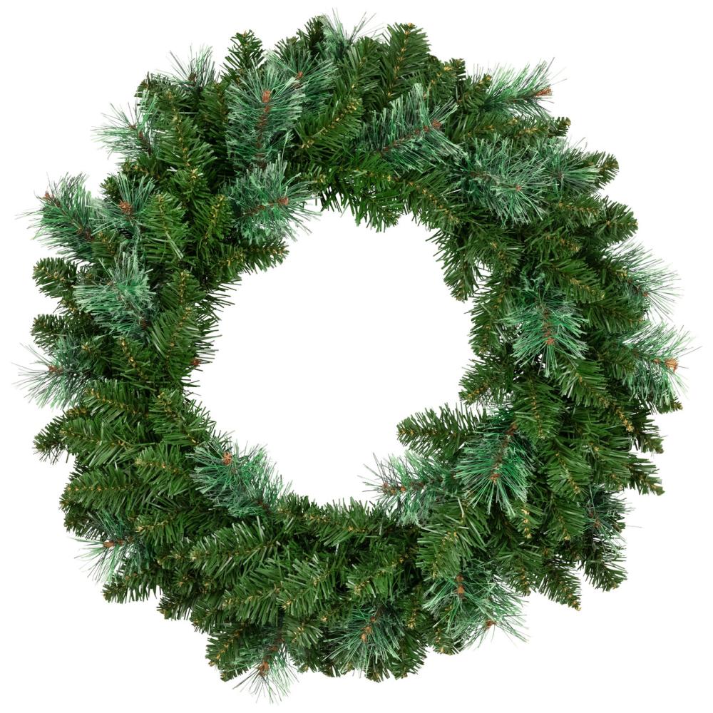 Unlit Wreaths | 24" Cashmere Mixed Pine Artificial Christmas Wreath -Unlit Traditional Pine Wreaths Traditional Pine Wreaths