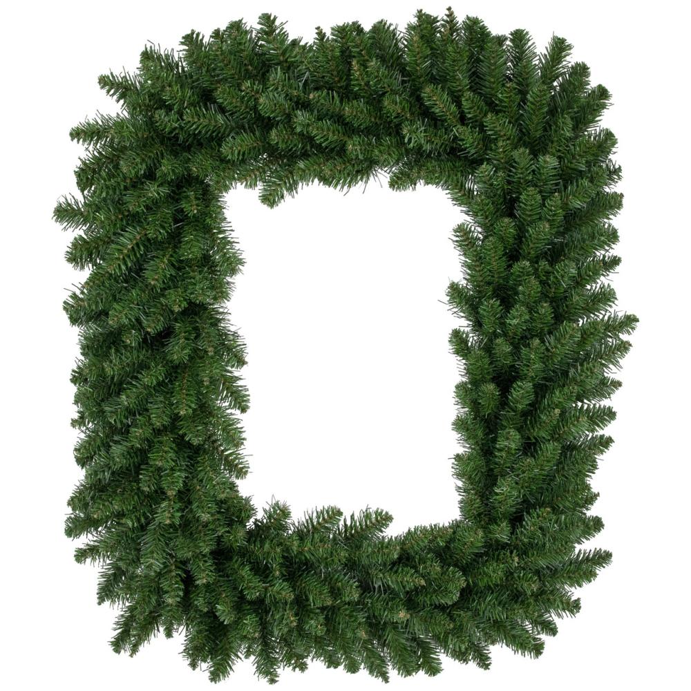 Unlit Wreaths | 36" Buffalo Fir Rectangular Artificial Christmas Wreath – Unlit Unlit Wreaths Unlit Wreaths