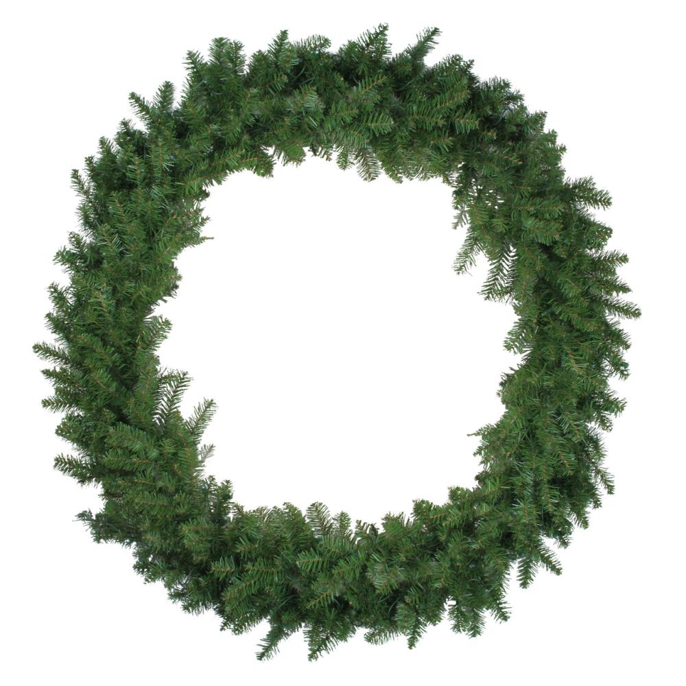 Unlit Wreaths | 48" Green Northern Pine Artificial Christmas Wreath – Unlit Traditional Pine Wreaths Traditional Pine Wreaths