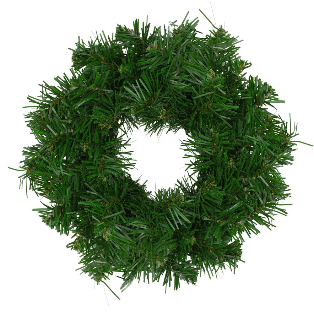 Unlit Wreaths | 8" Deluxe Windsor Pine Artificial Christmas Wreath, Unlit Traditional Pine Wreaths Traditional Pine Wreaths