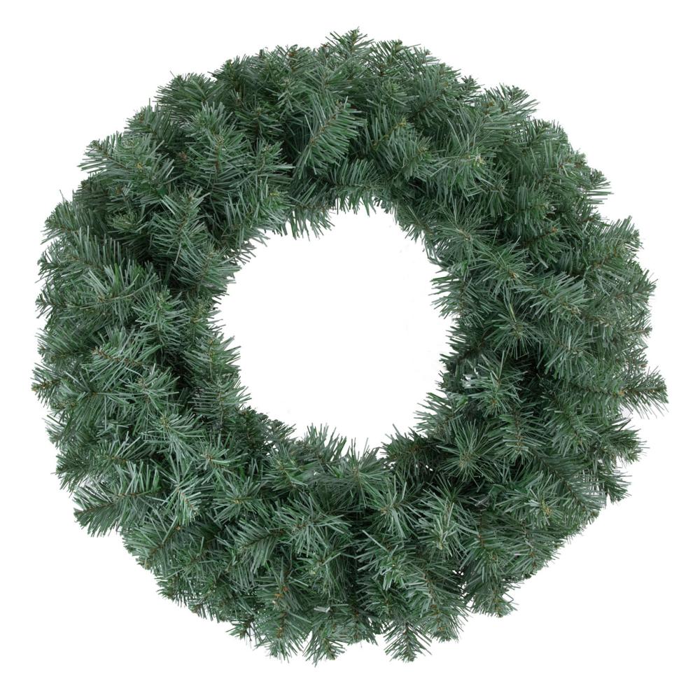 Unlit Wreaths | Colorado Blue Spruce Artificial Christmas Wreath, 24-Inch, Unlit Traditional Pine Wreaths Traditional Pine Wreaths