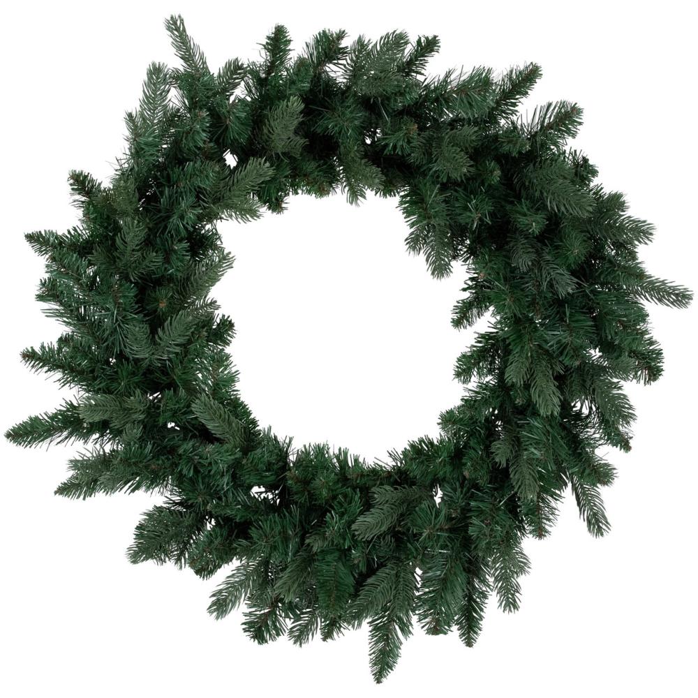 Unlit Wreaths | Coniferous Pine Artificial Christmas Wreath, 24-Inch, Unlit Traditional Pine Wreaths Traditional Pine Wreaths