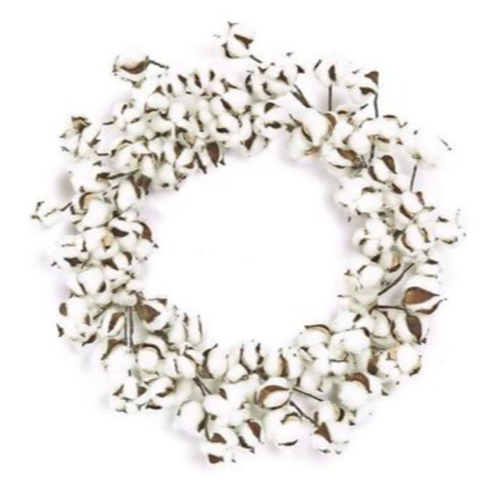 Unlit Wreaths | Nature Inspired Artificial Spring Wreath, White 22-Inch Specialty Wreaths Specialty Wreaths