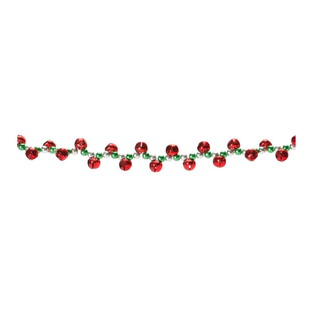 Unlit Garland | Sleigh Bell Christmas Garlands – 4′ x 1" – Unlit – Set of 2 Garland Unlit Garland